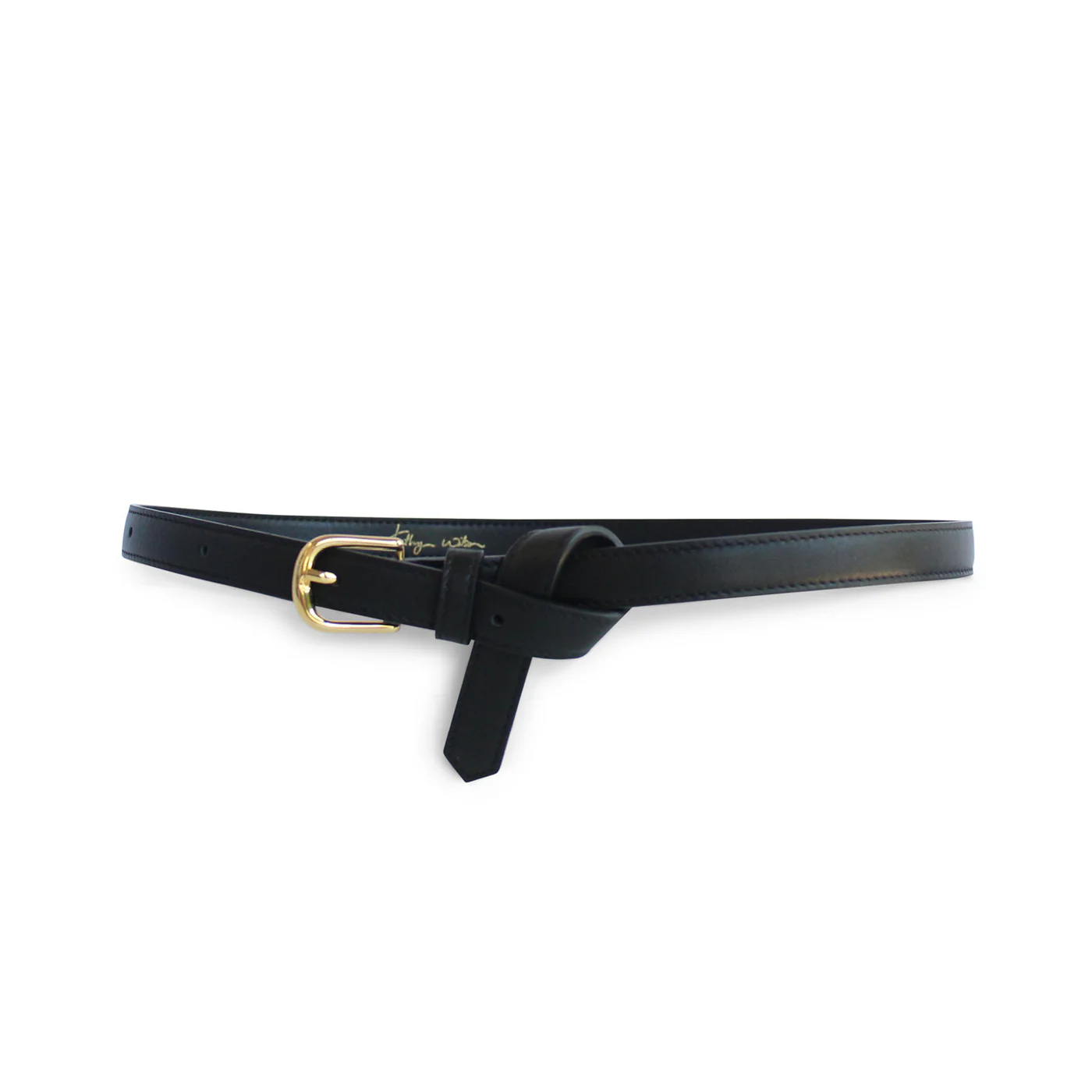 Kathryn Wilson Lauren Belt - Black Calf