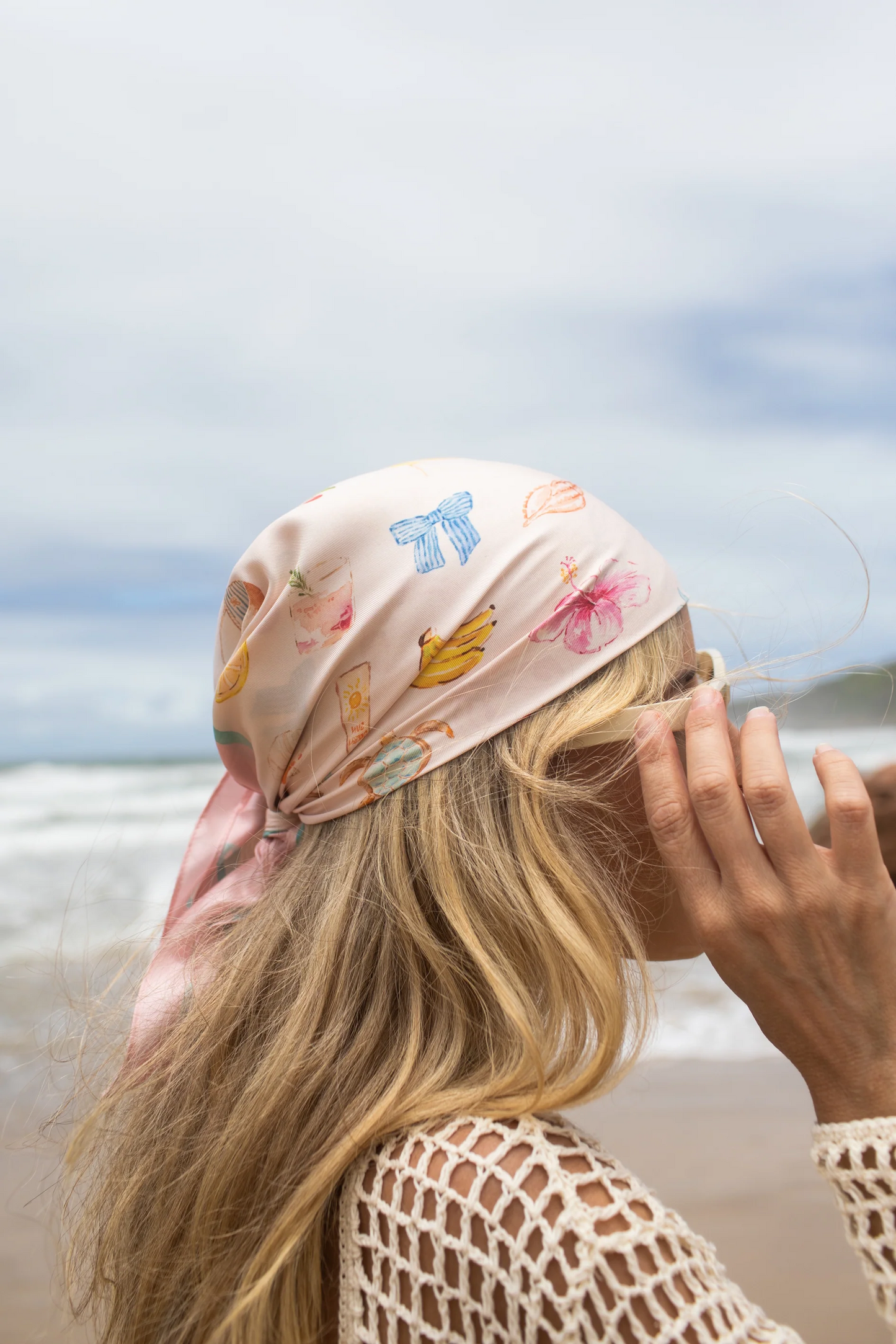 Dark Hampton The DH x Cass Dellar Little Cove Silk Petite Scarf