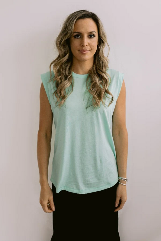 Mazu Sorry For Now Tank - Beach Glass