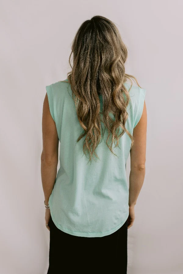 Mazu Sorry For Now Tank - Beach Glass