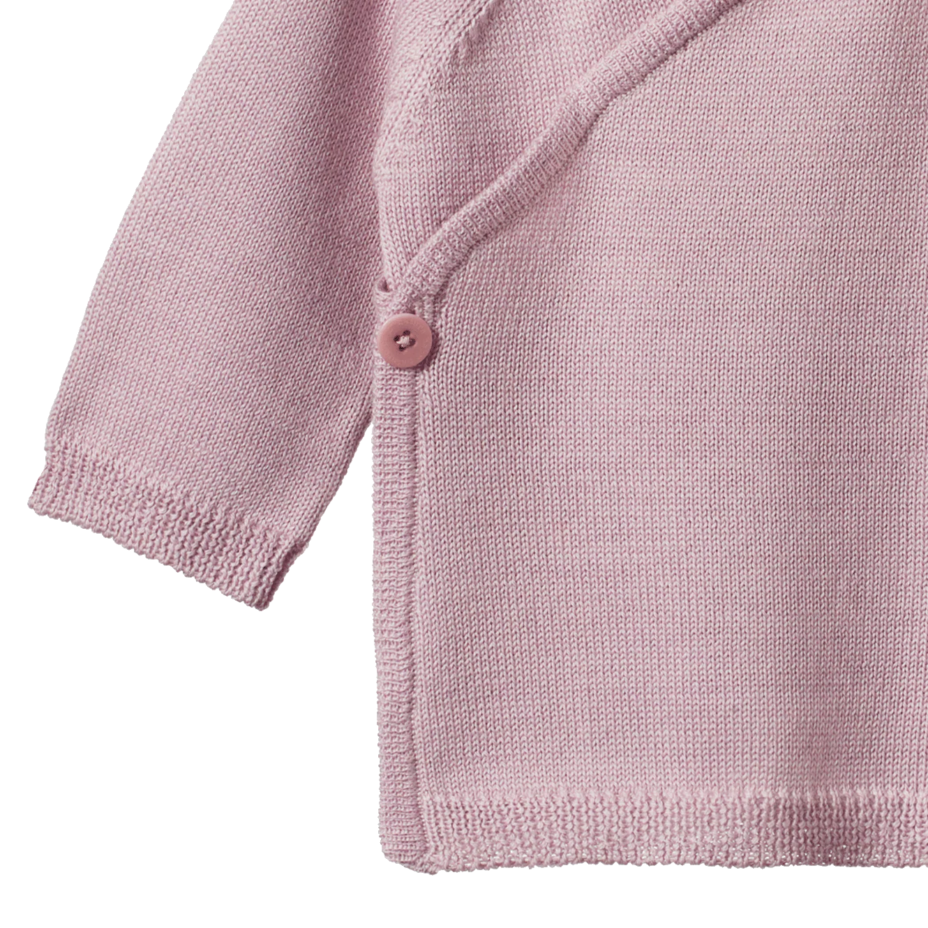 Nature Baby Merino Knit Kimono Jacket - Lilac