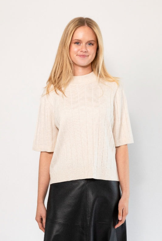 Bruuns Bazaar Anemone Glady Knit - White Cream Melange