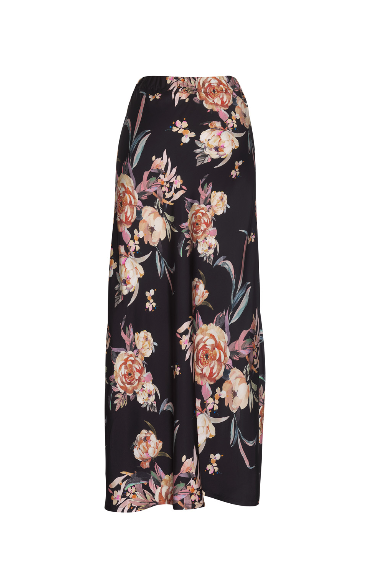 Madly Sweetly Peony Princess Skirt - Black Multi