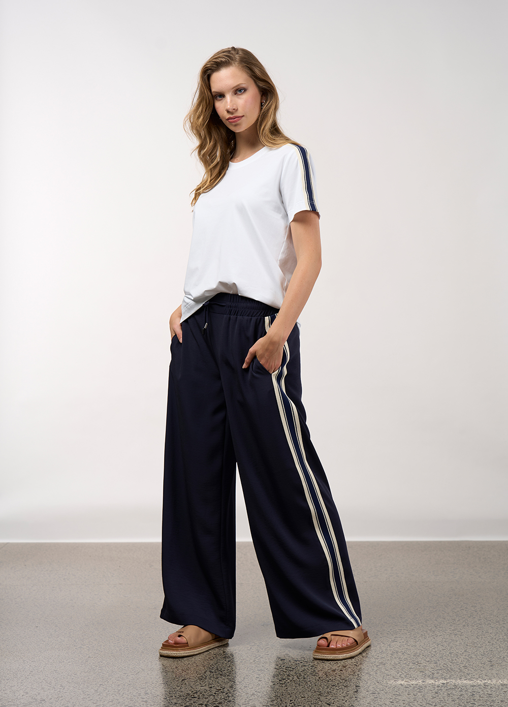 Madly Sweetly Linear Tee - White