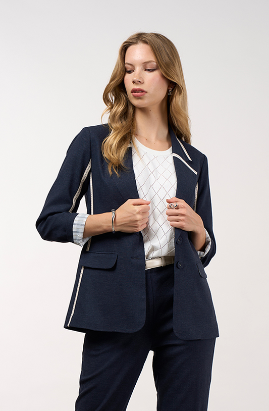 Madly Sweetly Cadence Blazer - Navy