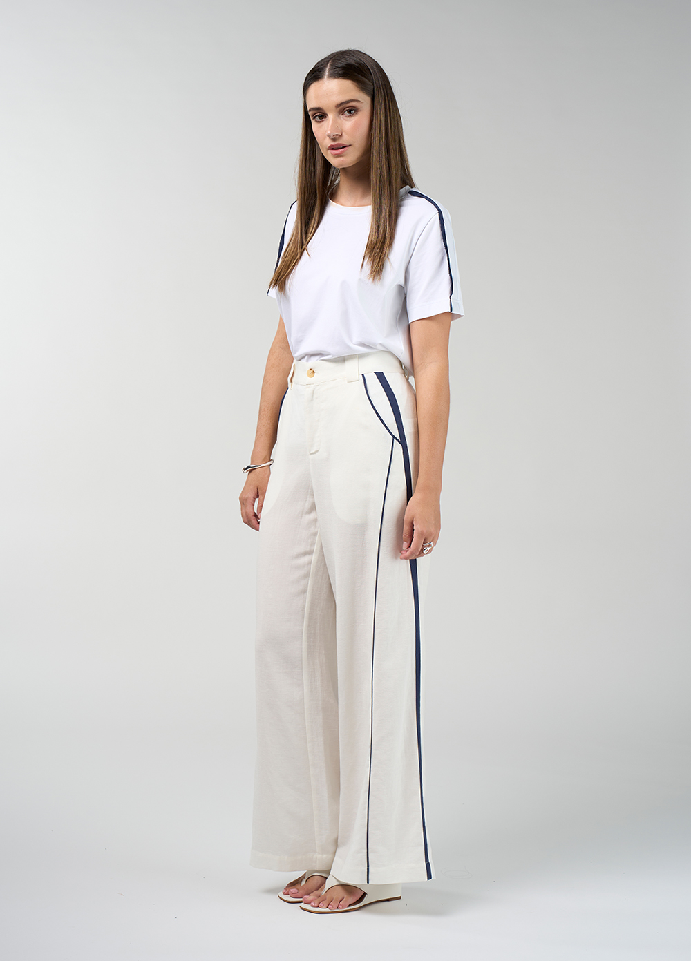 Madly Sweetly Duality Pant - Silk White
