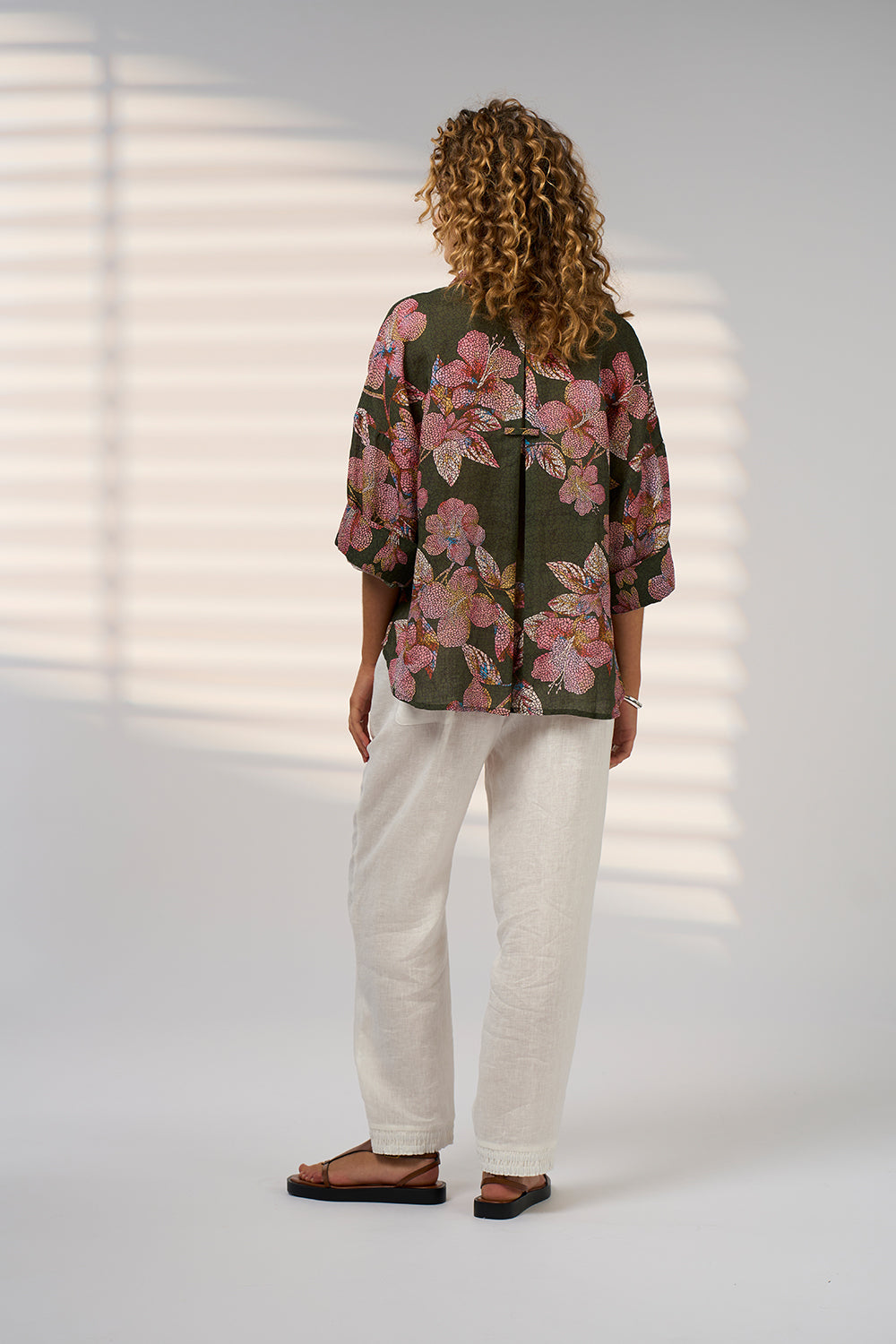 Madly Sweetly Mosaica Shirt - Khaki Multi