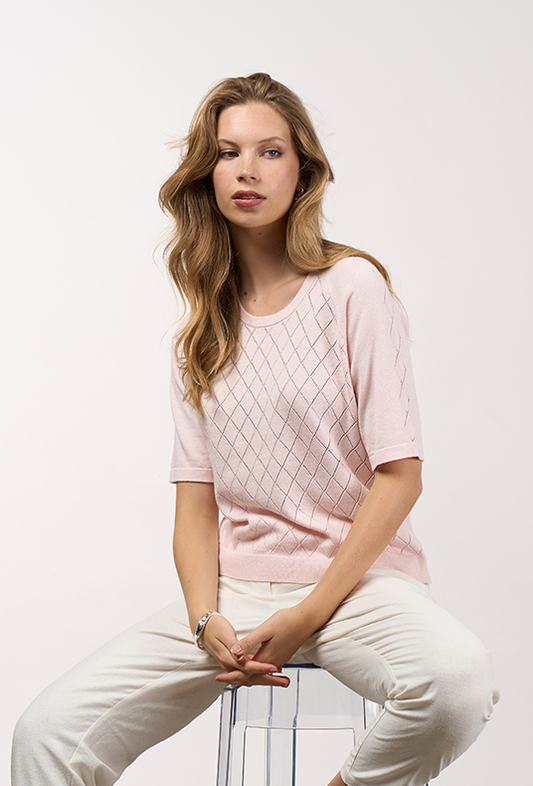 Madly Sweetly Aero Tee - Ballet Pink