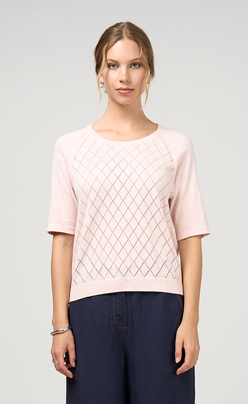 Madly Sweetly Aero Tee - Ballet Pink