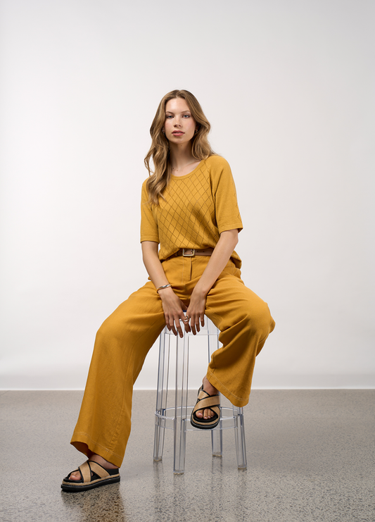 Madly Sweetly Aspect Pant - Mustard