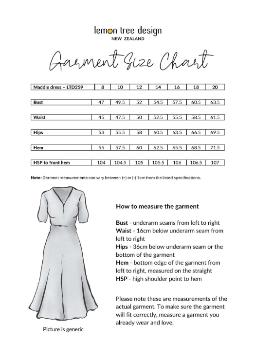 Lemon Tree Maddie Dress - Black/White Floral