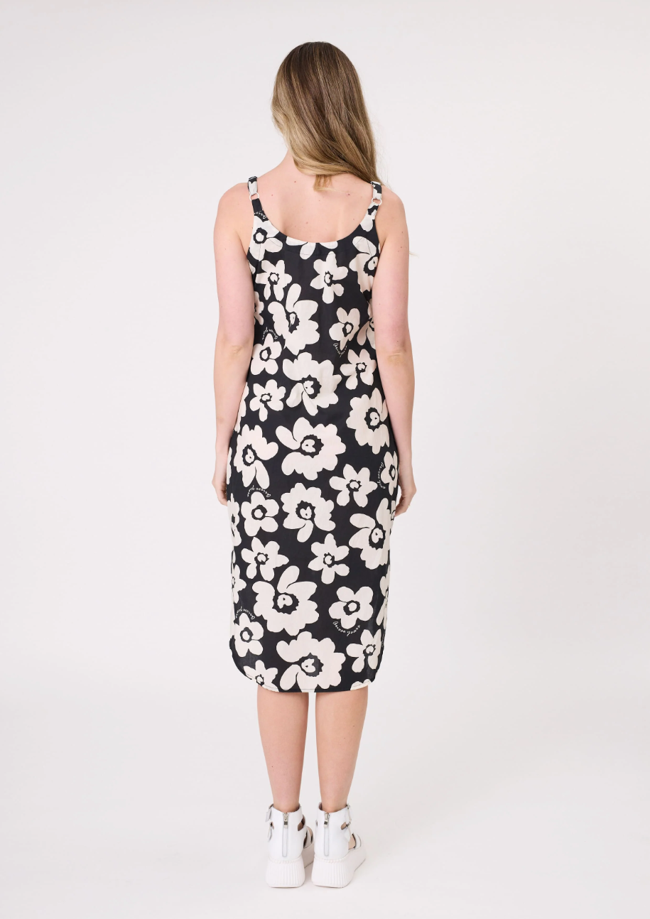 Lemon Tree Maddie Dress - Black/White Floral