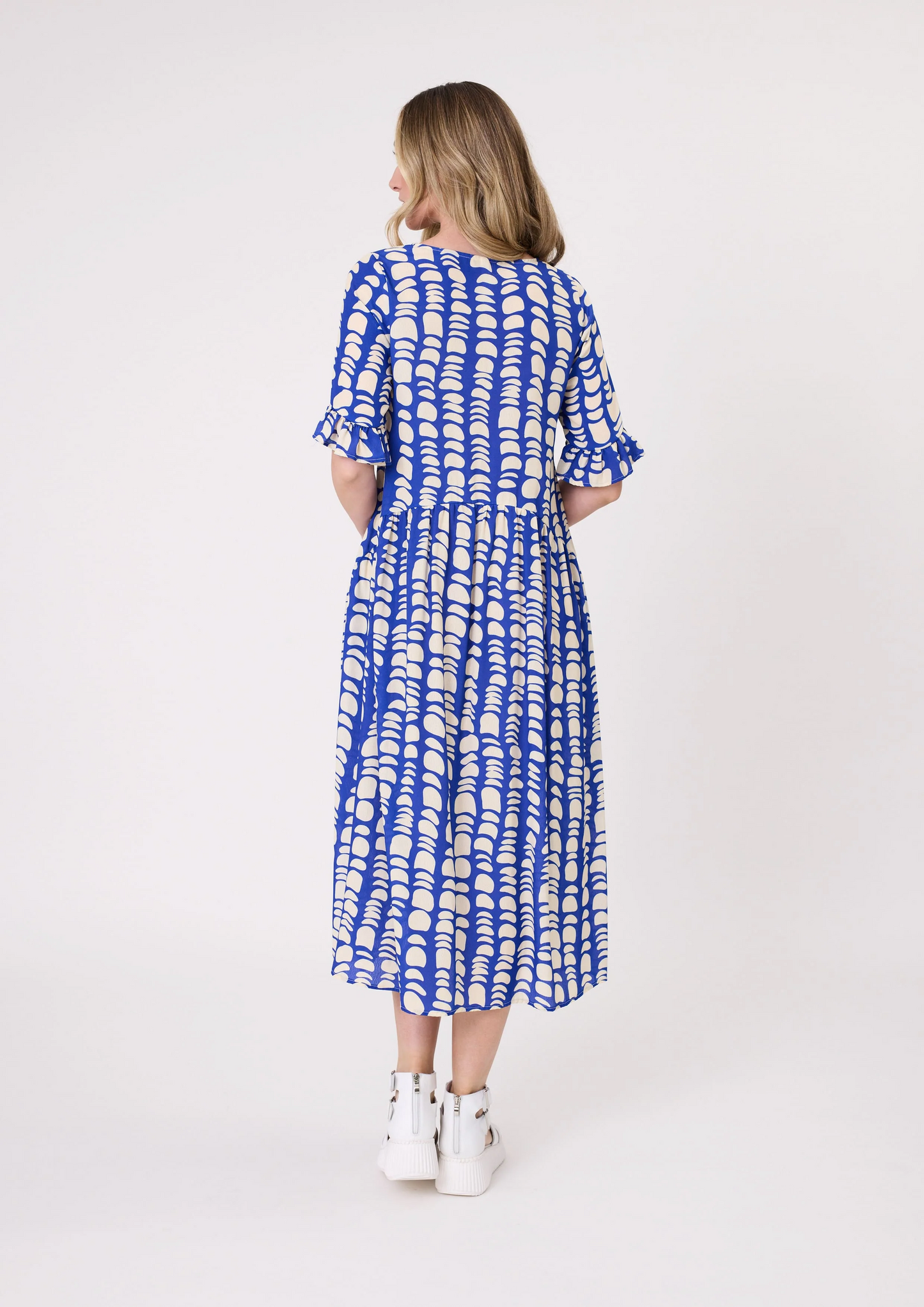 Lemon Tree Madonna Dress - Cobalt
