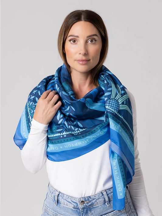 Dark Hampton Kyla K Mae Scarf/Sarong - Blue
