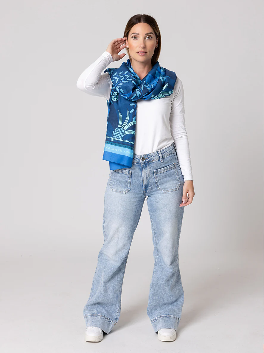 Dark Hampton Kyla K Mae Scarf/Sarong - Blue
