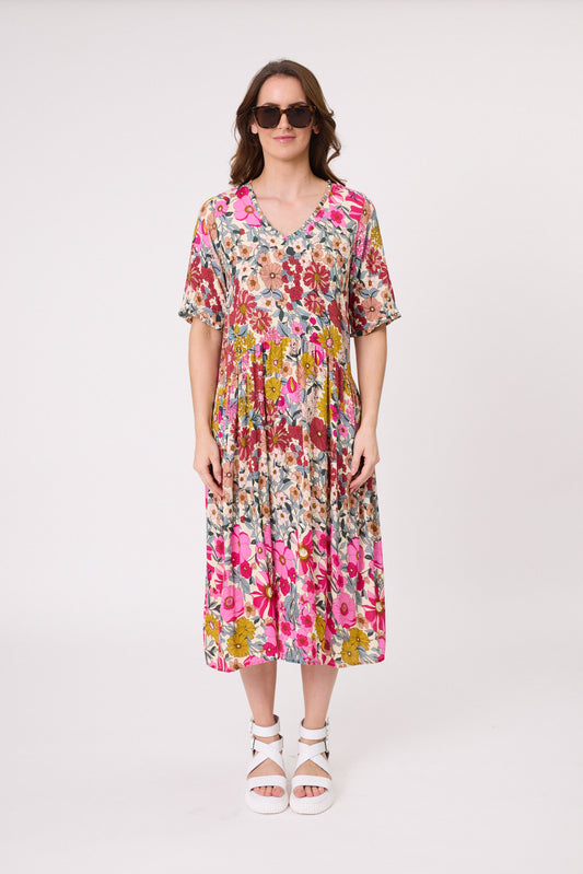 Lemon Tree Marissa Dress - Garden Print