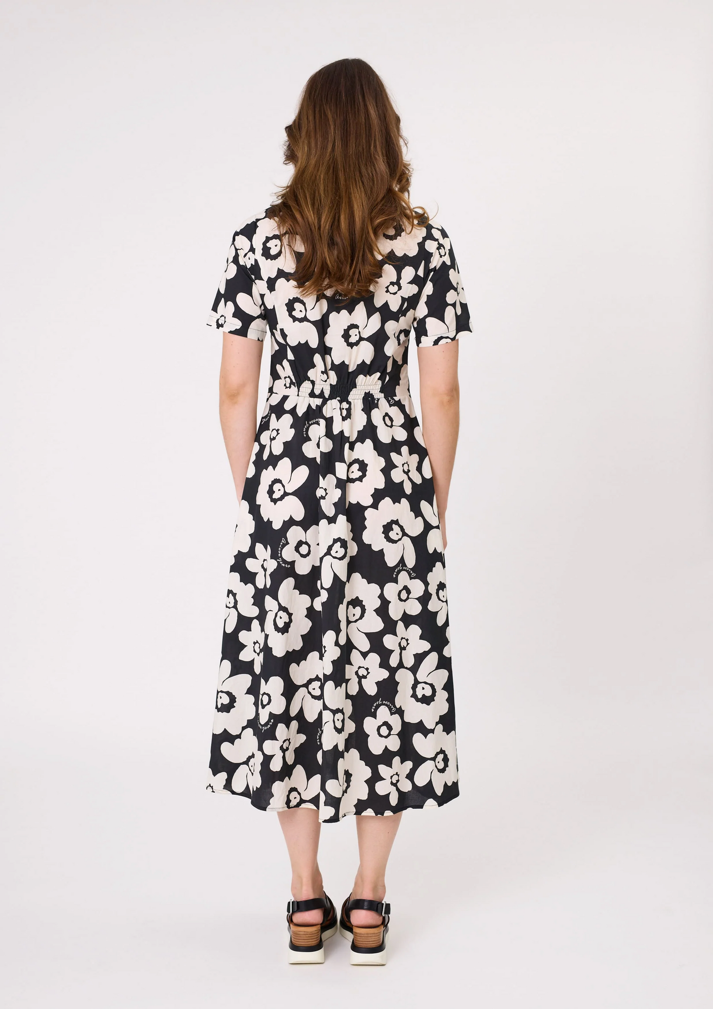 Lemon Tree Marta Dress - Black/White Floral