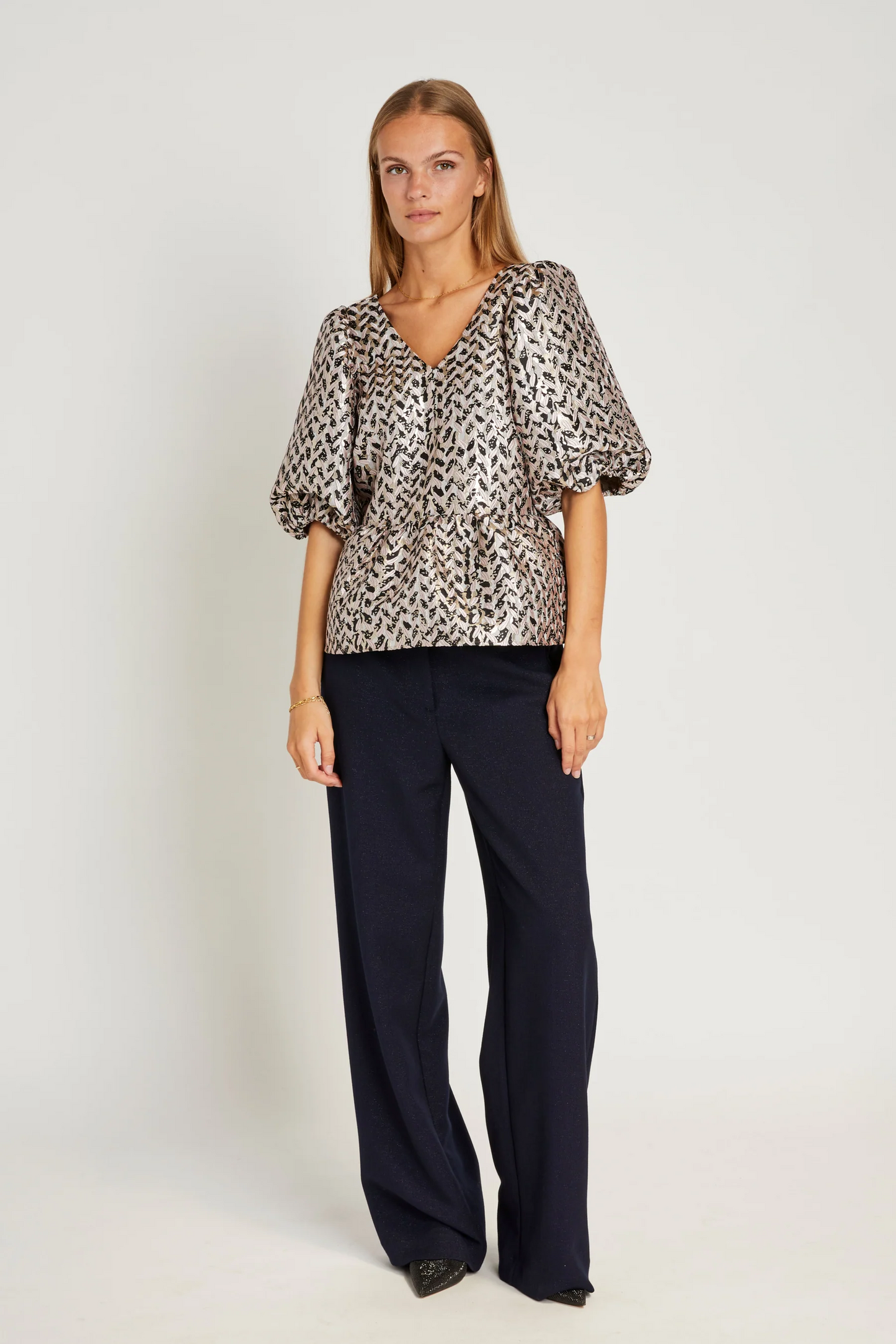 Rue De Femme Mea Wide Pants - Dark Blue