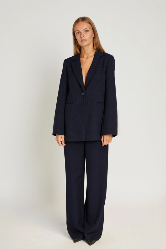 Rue De Femme Mea Wide Pants - Dark Blue