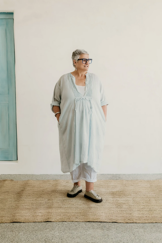 Meg By Design Nzuri Tunic Linen - Ice