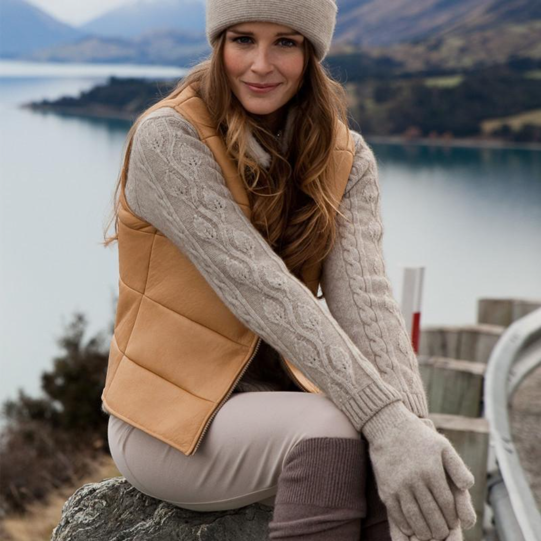 Kapeka Merinosilk Gloves - Lichen