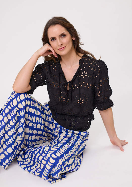 Lemon Tree Milana Lace Top - Black