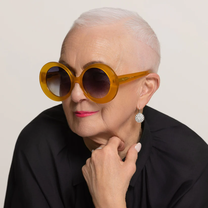 Happy To Sit On Your Face Molecule Sunglasses - Butterscotch