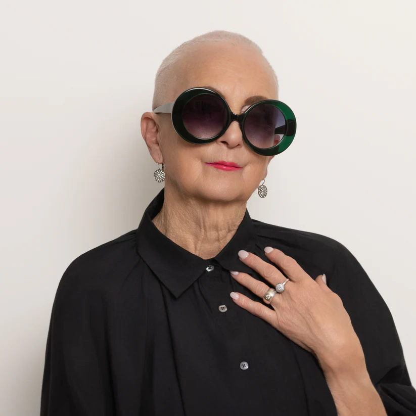 Happy To Sit On Your Face Molecule Sunglasses - Emerald