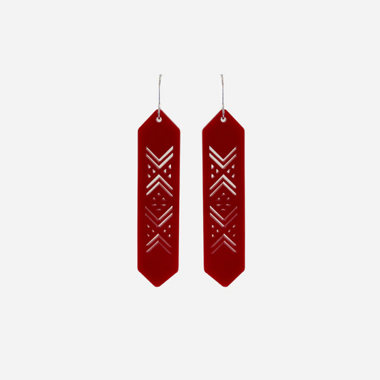 Nichola Taniko Earrings - Red