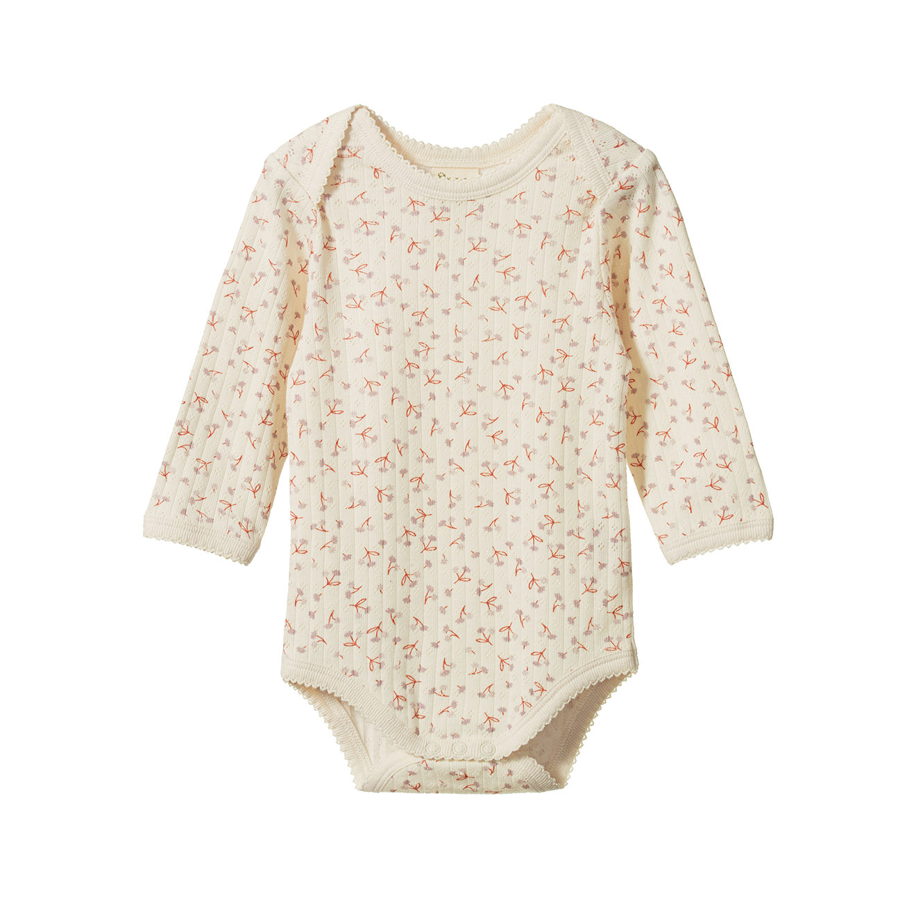 Nature Baby Long Sleeve Bodysuit Pointelle - Dandelion Print