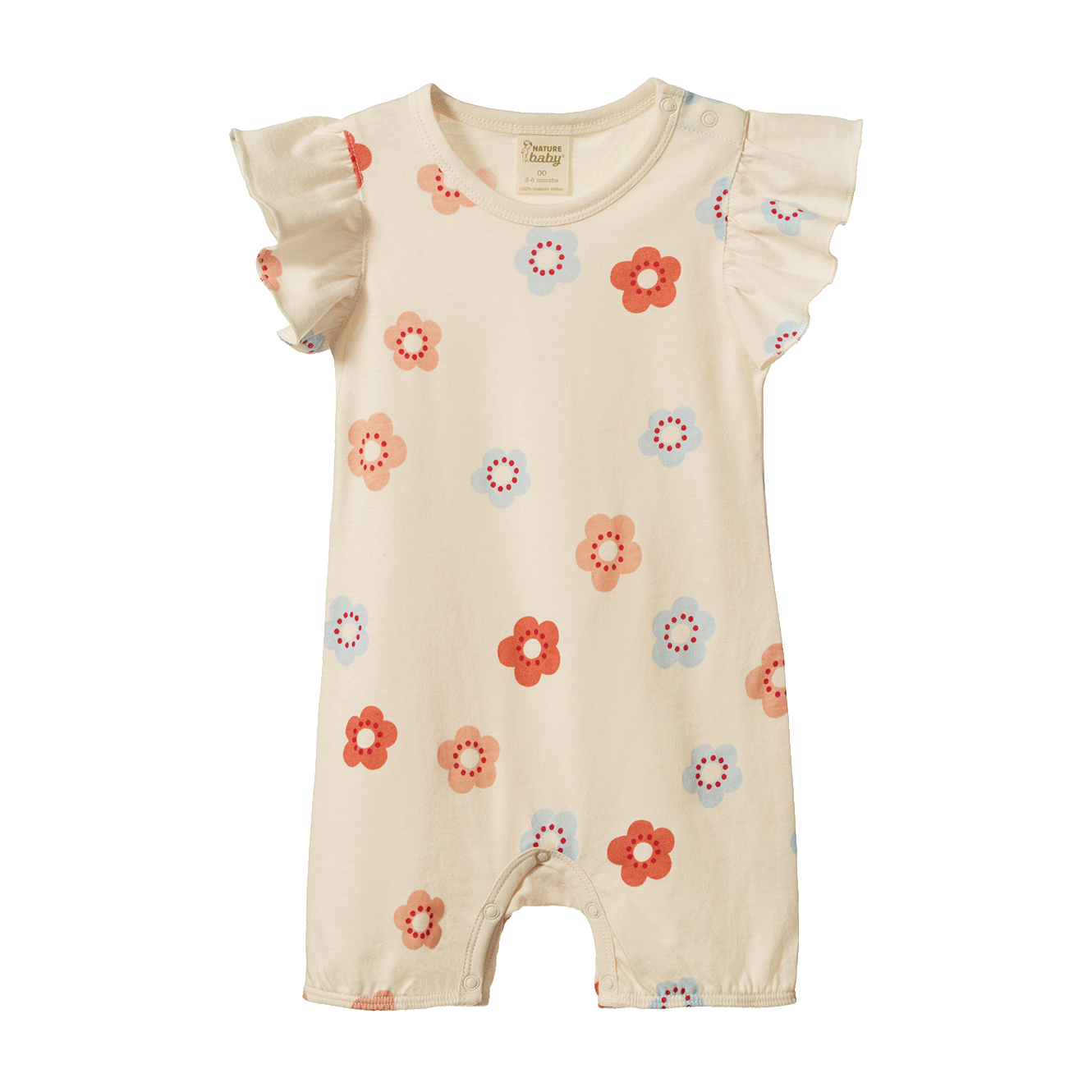 Nature Baby Tilly Suit - Flora Stamp Print