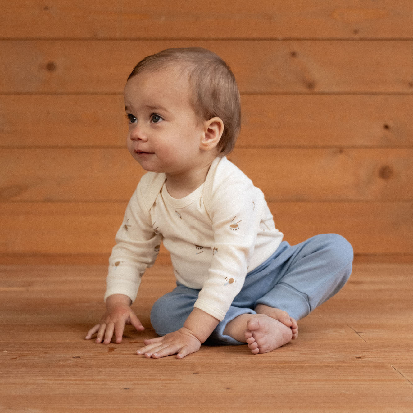 Nature Baby Drawstring Pants - Jetty
