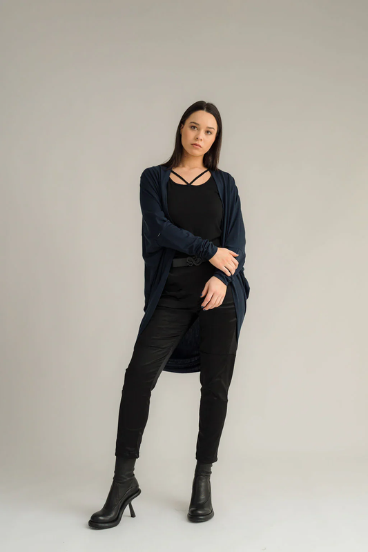 NES Merino Voltage Cardi - Ink