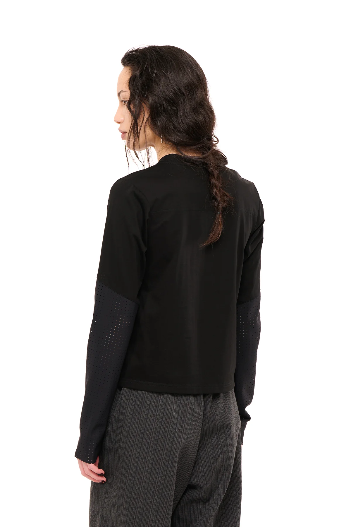 NOM*d Base Long Sleeve - Gunmetal Origin Stencil