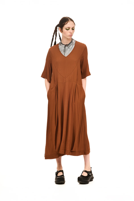 NOM*d  Classic Dress - Chesnut