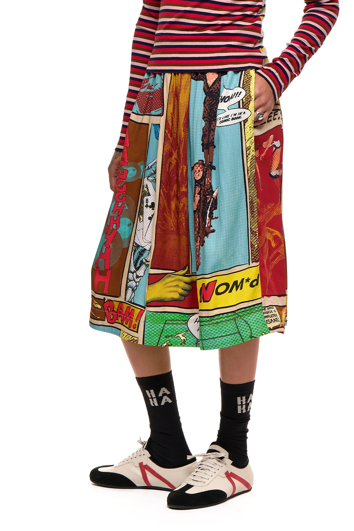 NOM*d Classics Skirt - Comic Strip Print