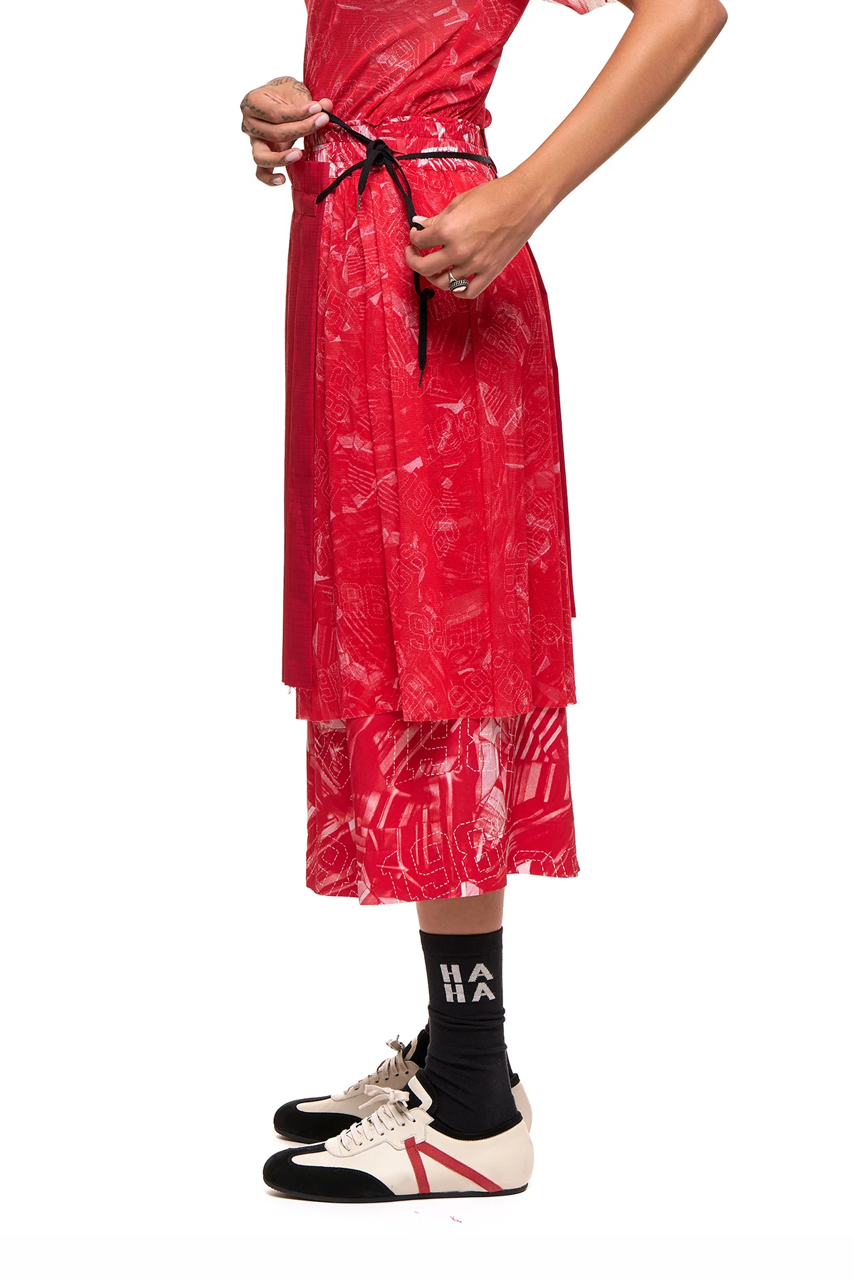 NOM*d Demi Pleat - Bright Red