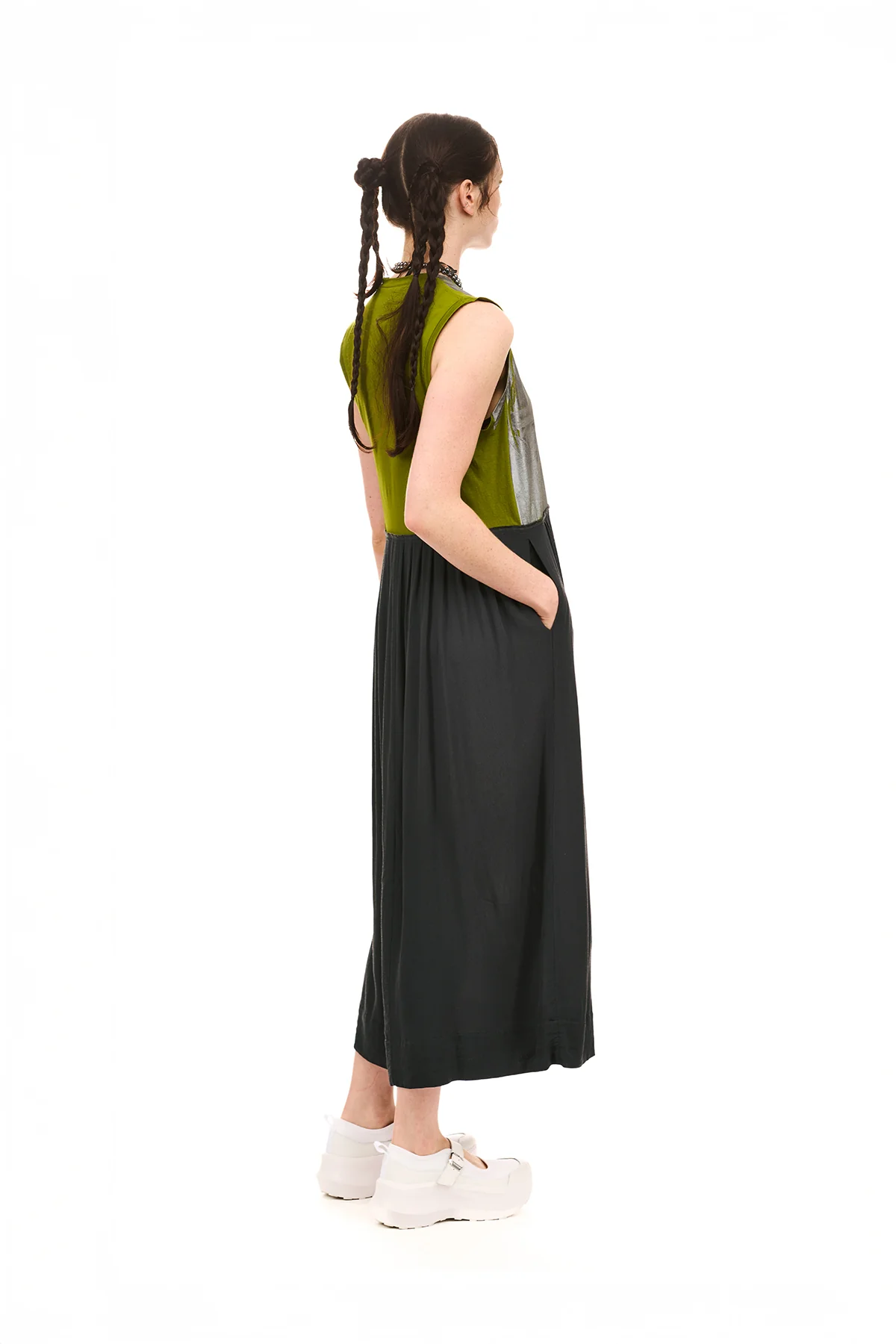 NOM*d Foiled Dress - Charcoal