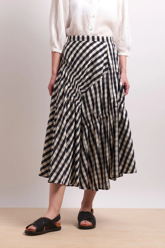 Neris In Stitches Skirt - Ink Check