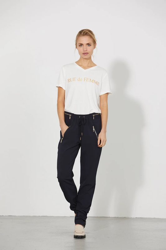 Rue De Femme Columbine Pant - Black/Gold