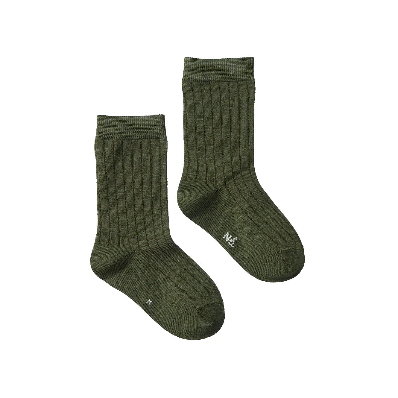 Nature Baby Organic Wool Rib Socks - Thyme