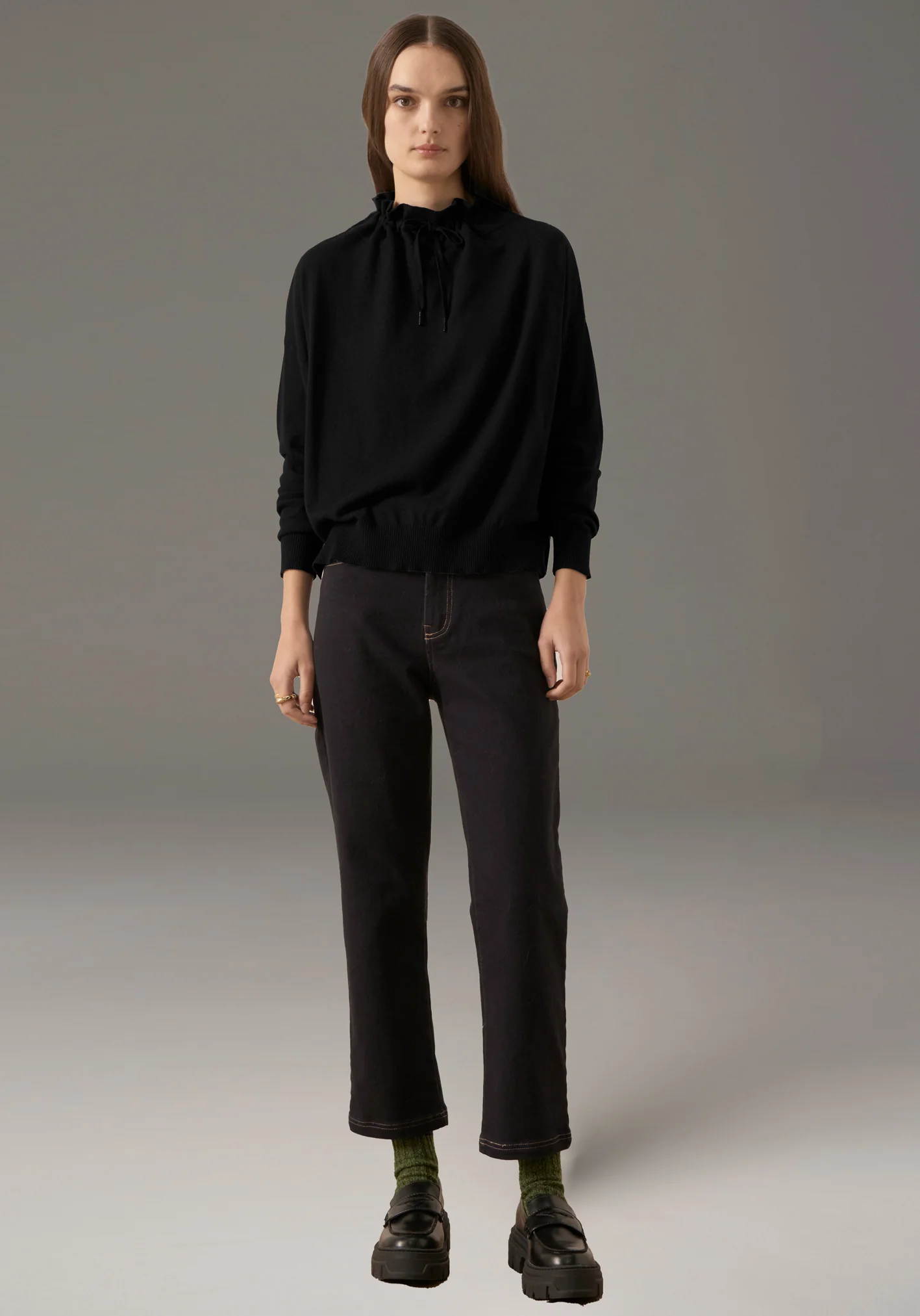 POL Harper Straight Leg Crop Jean - Ink