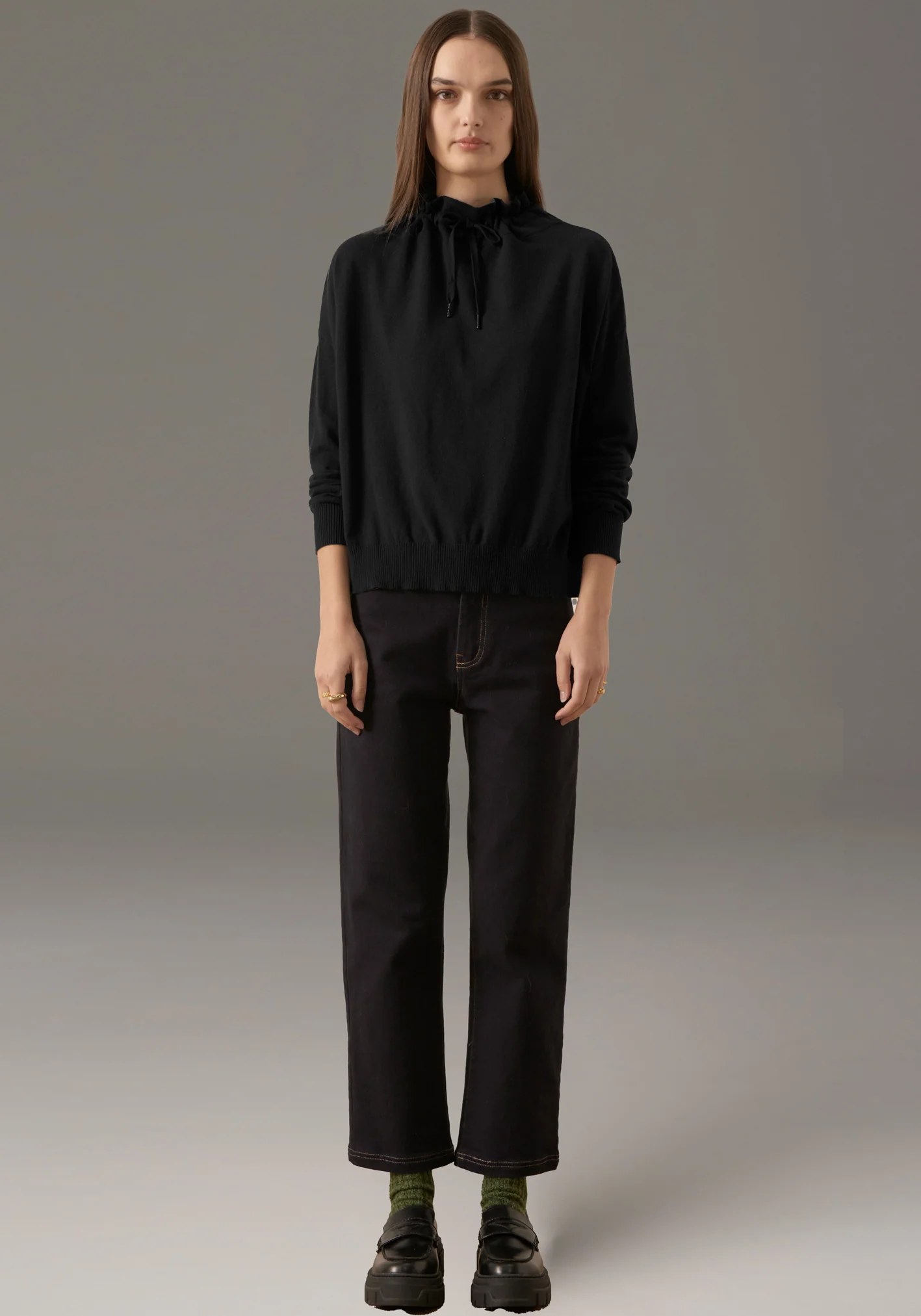 POL Harper Straight Leg Crop Jean - Ink