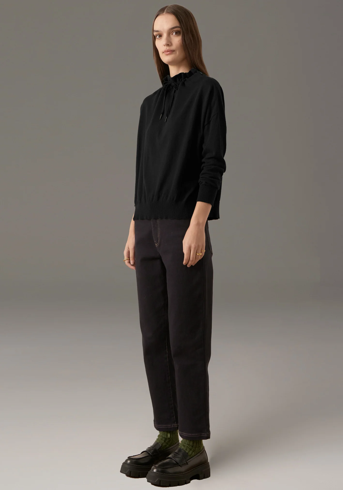 POL Harper Straight Leg Crop Jean - Ink