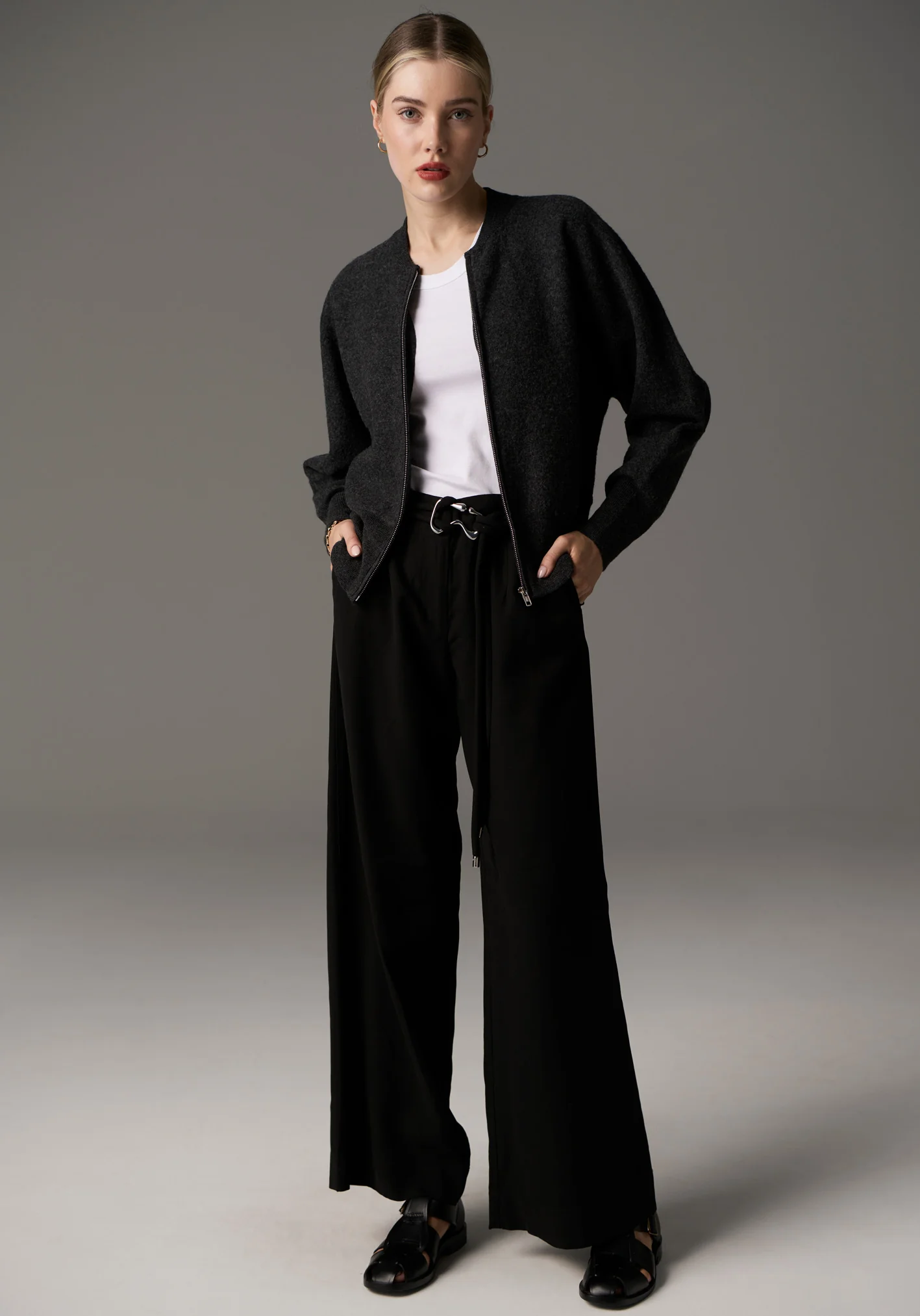 POL Lou Belted Pant - Black