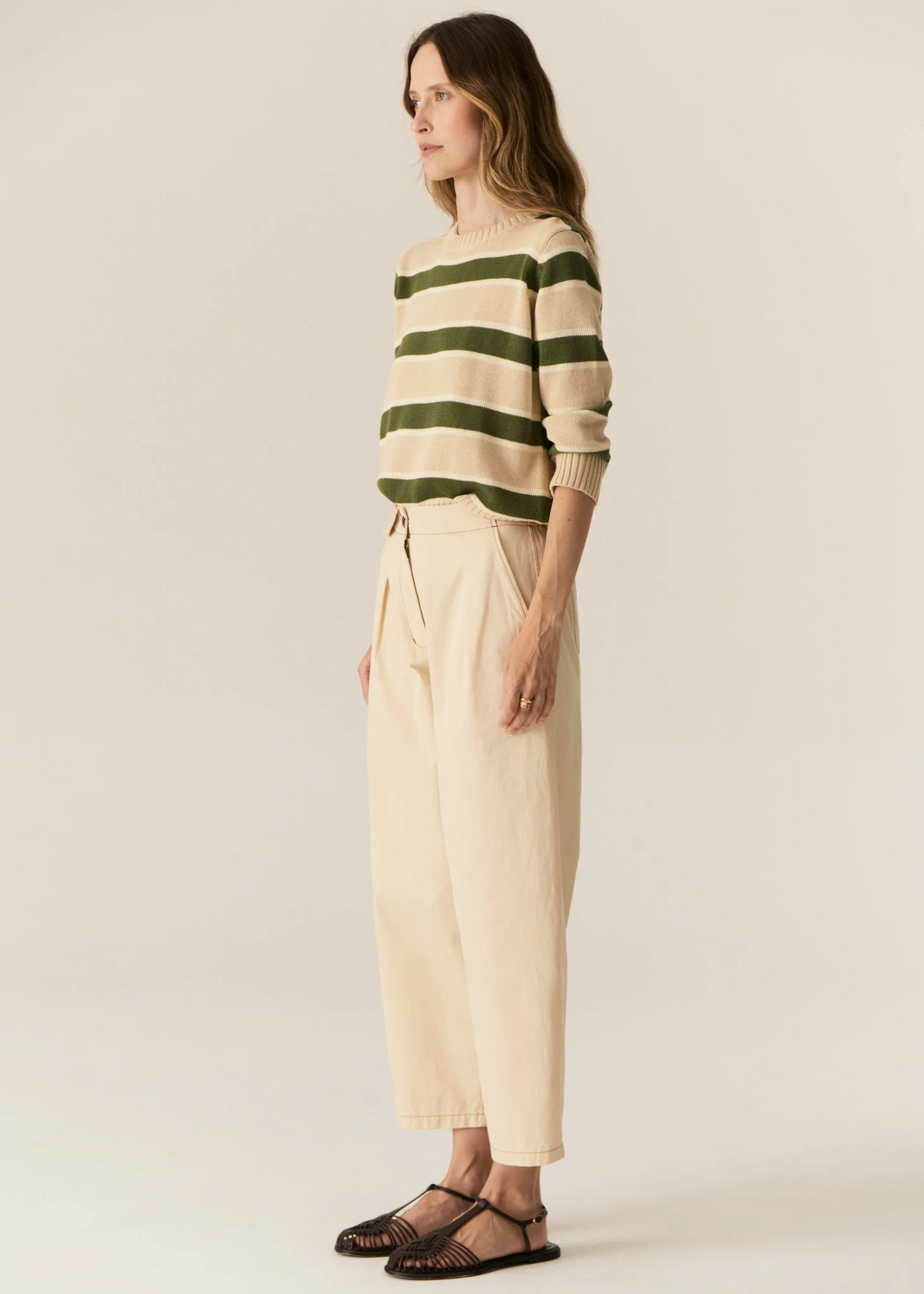 POL Avrid Barrel Pant - Pebble