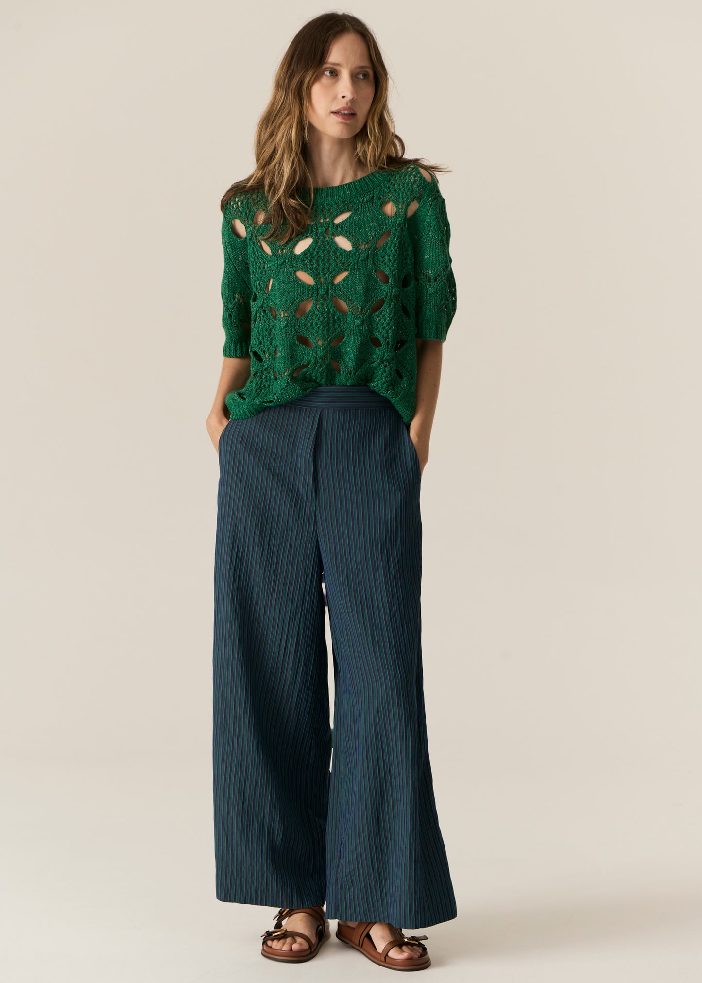 POL Caruso Bobble Knit - Green
