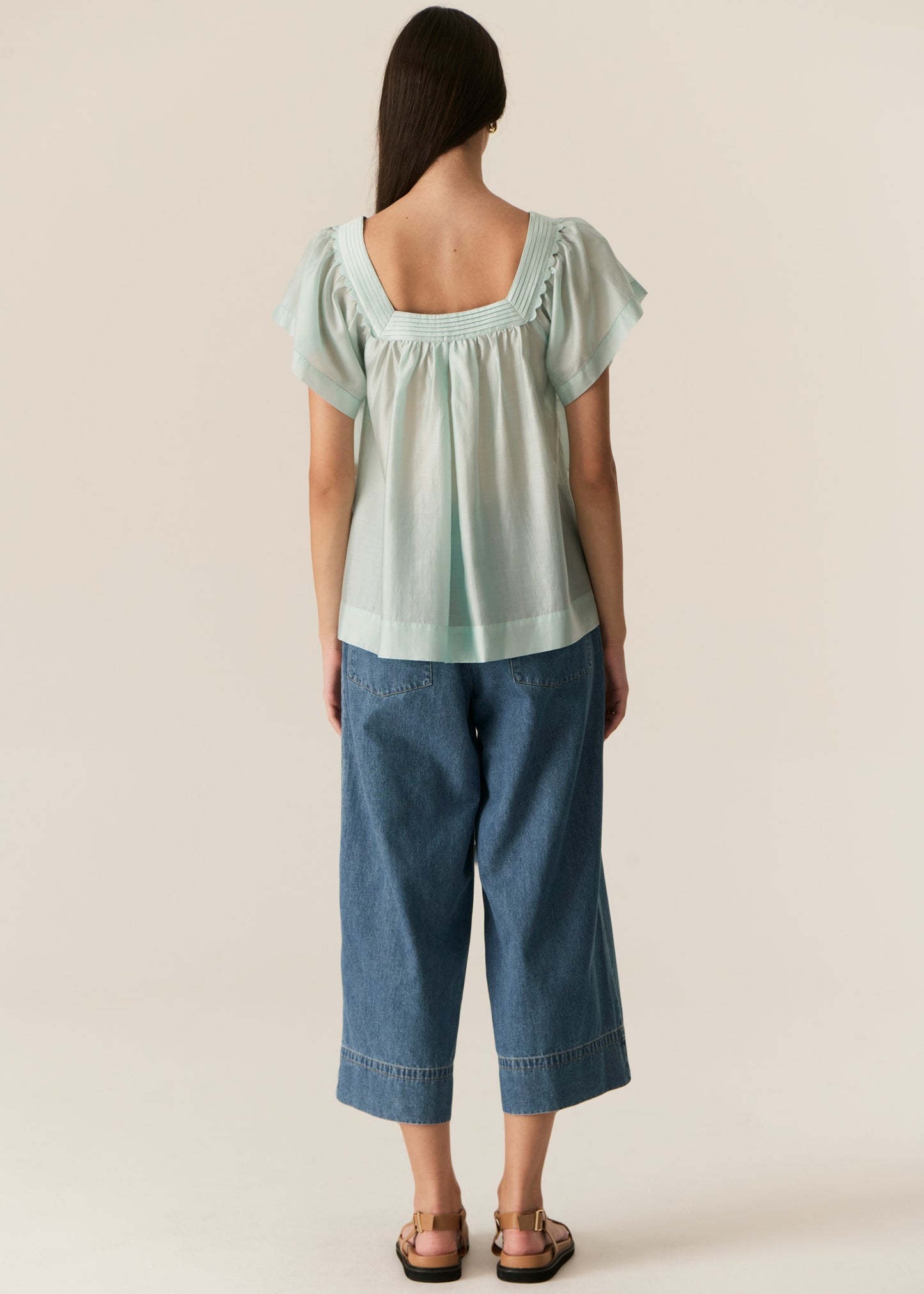 POL Carsen Crop Pant - Light Wash
