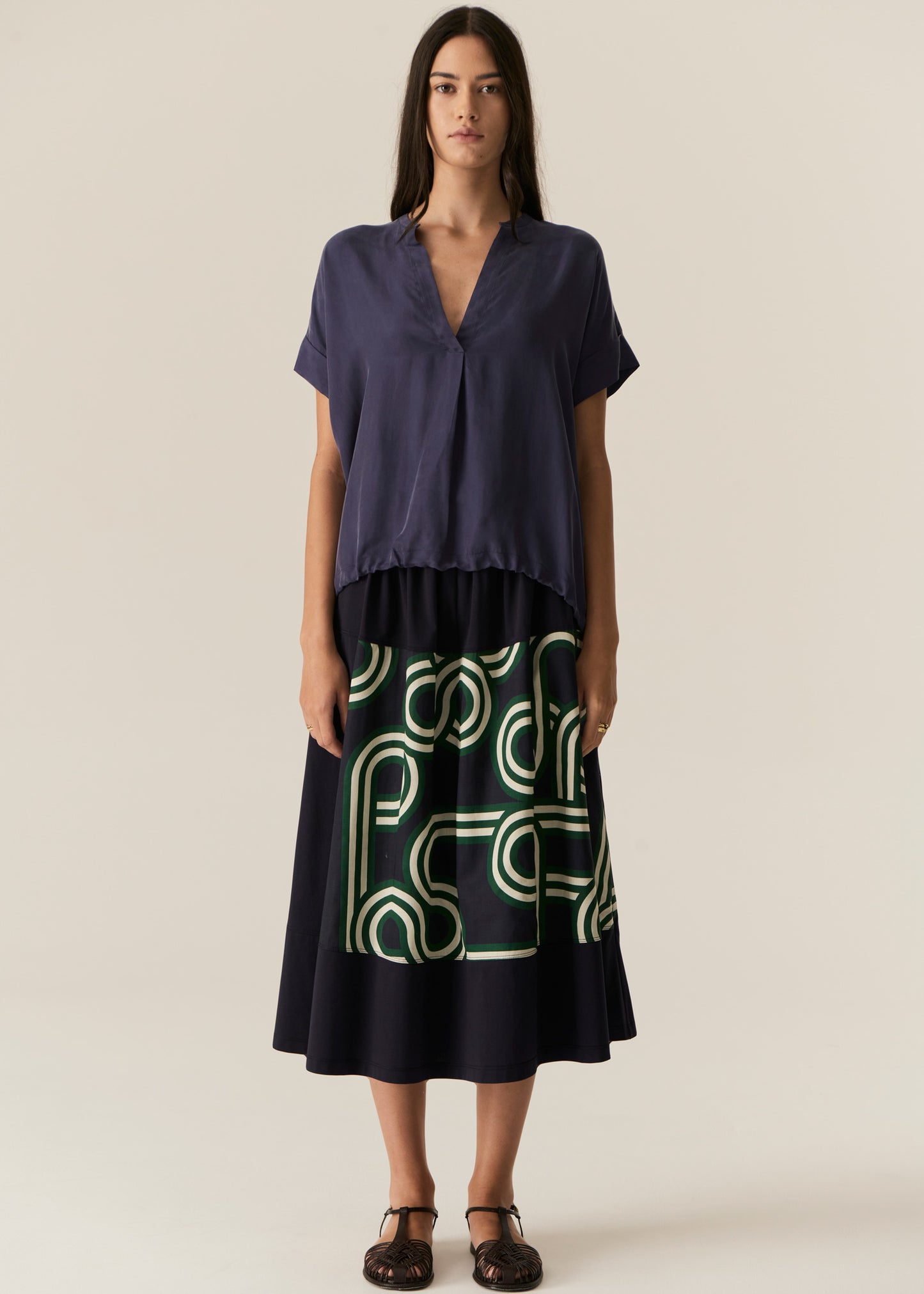 POL Alter Patch Skirt - Ink Alter