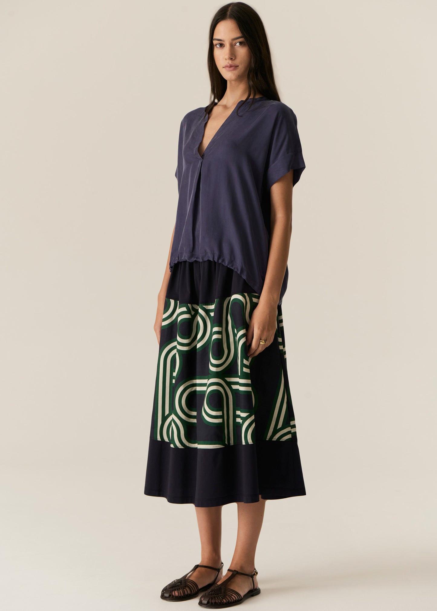 POL Alter Patch Skirt - Ink Alter